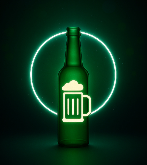Beer Bottle - Green